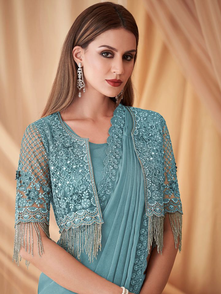 Cape Style Blouse Designs