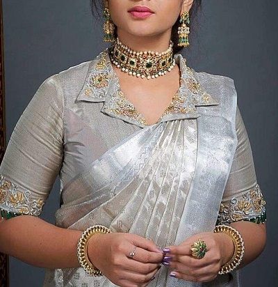 Collar Neck Blouse Designs