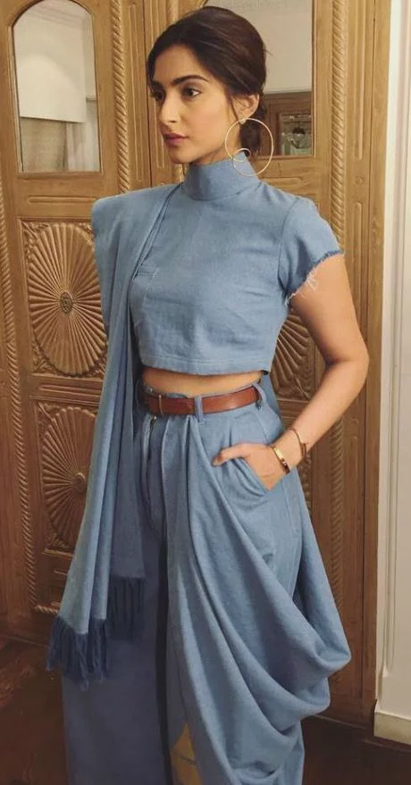 Indo Western Saree Draping Style