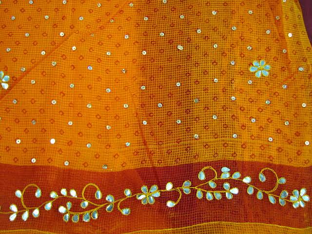 Kota Doria Saree Fabric