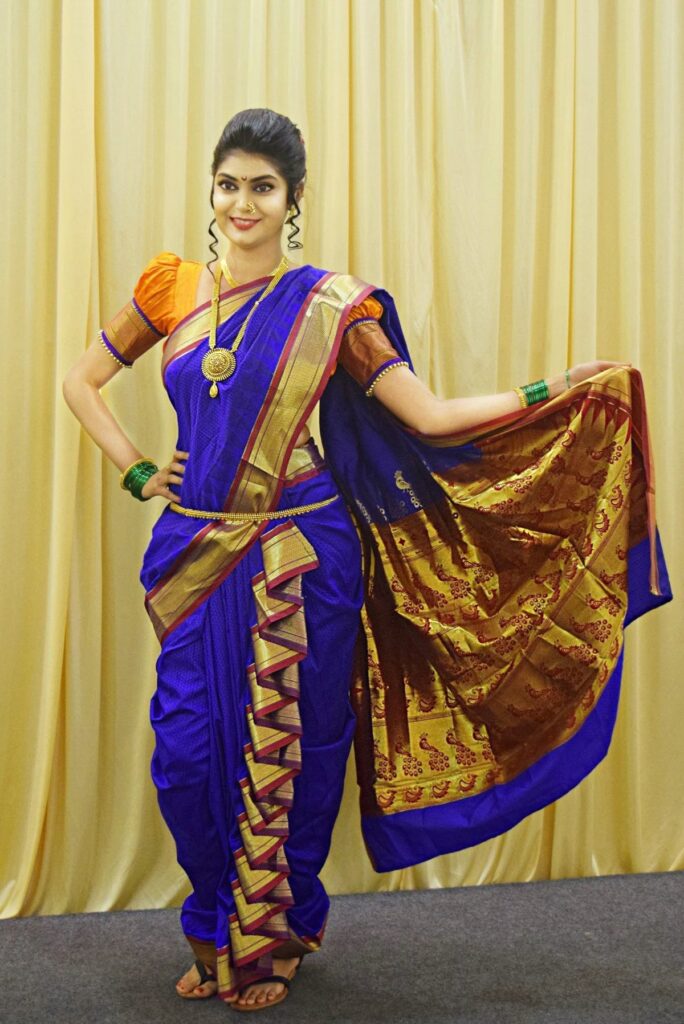 Nauvari Saree Draping
