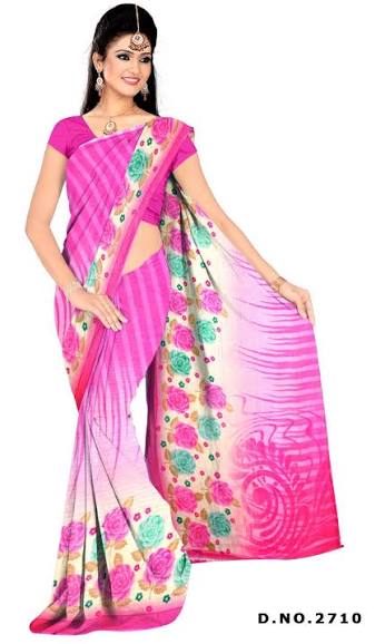 Synthetic Saree Fabric