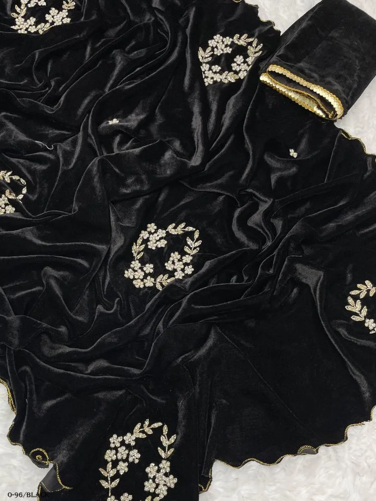 Velvet Saree Fabric
