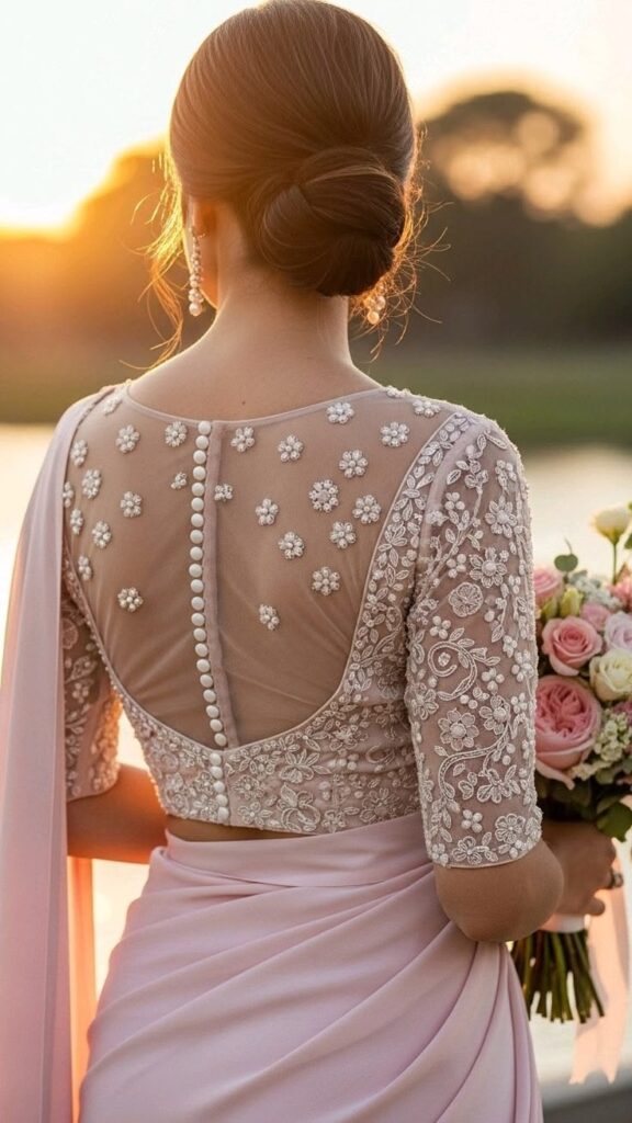 Sheer / Net Blouse Designs